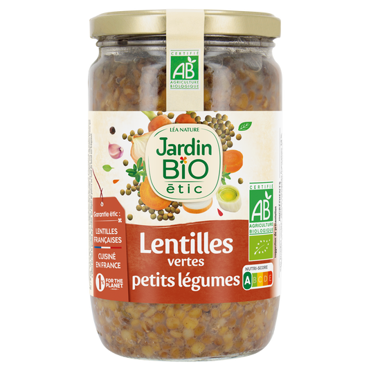 boho cosmetics Lentilles cuisinées légumes bio 660 g - Jardin Bio Étic