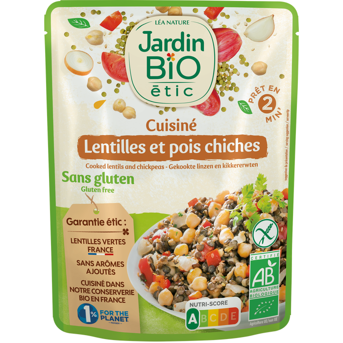 Boho Cosmetics Lentilles Et Pois Chiches Cuisinés Sans Gluten - Jardin Bio Étic