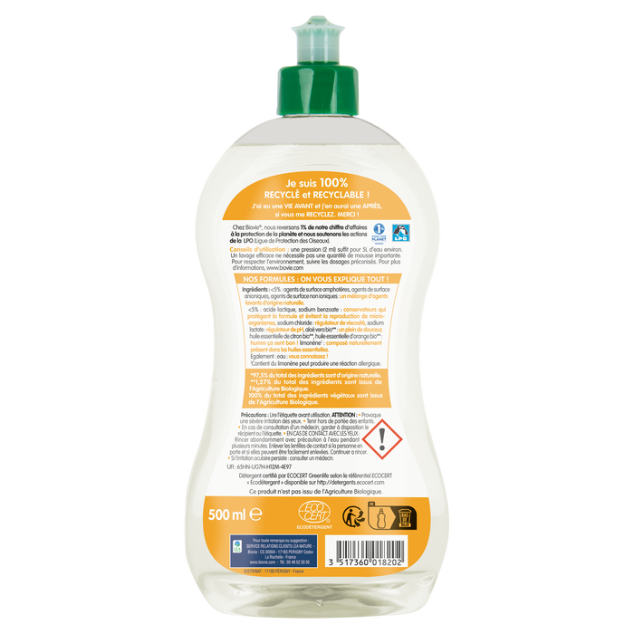 Boho Cosmetics Liquide Vaisselle Et Mains Aux Huiles Essentielles D'agrumes Bio - Biovie