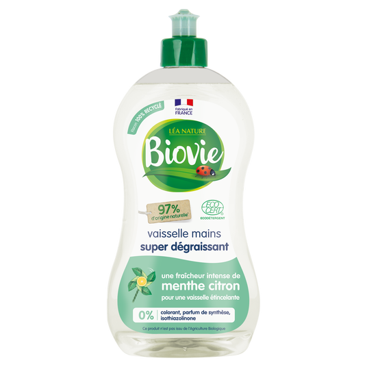boho cosmetics Liquide vaisselle et mains aux huiles essentielles de menthe et citron bio - Biovie