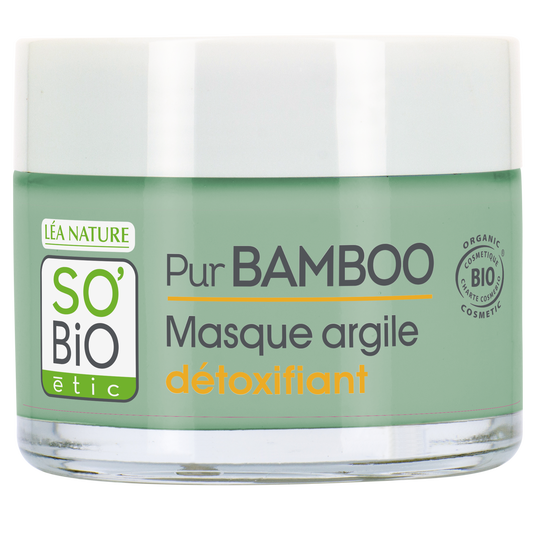 boho cosmetics Masque argile détoxifiant - Pur Bamboo - SO'BiO étic
