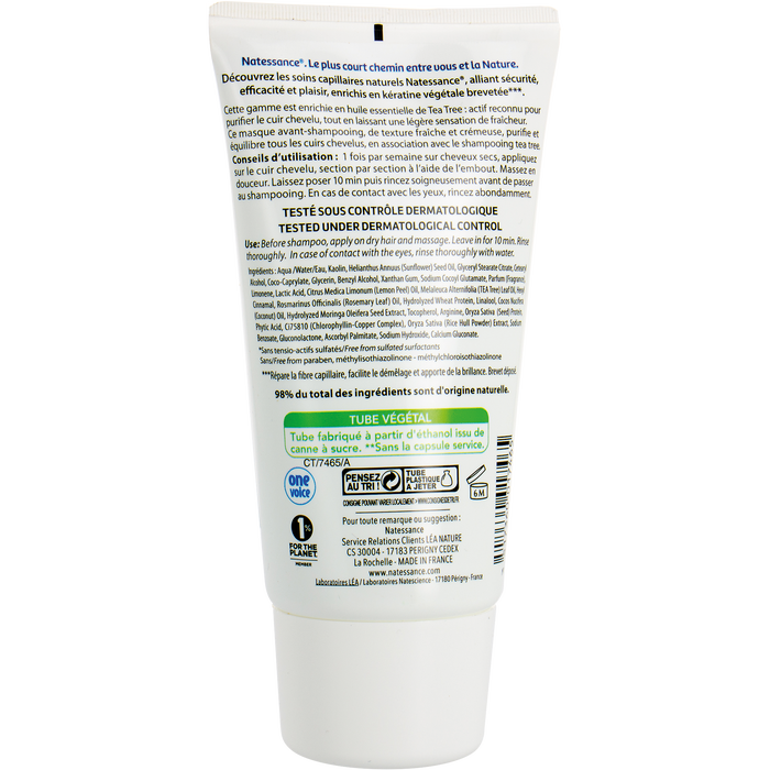 Boho Cosmetics Masque Avant Shampooing Tea Tree - Natessance