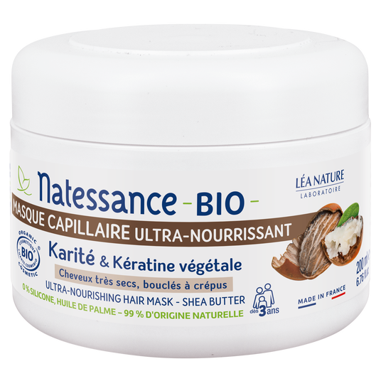 boho cosmetics Masque capillaire ultra-nourrissant Karité Bio & Kératine végétale