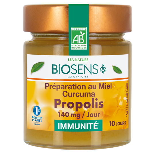 boho cosmetics Miel curcuma propolis immunité - Biosens