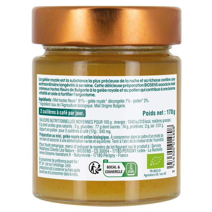 Boho Cosmetics Miel Pollen Gelée Royale Fortifiant - Biosens