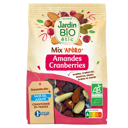 boho cosmetics Mix'Apéro Amandes Cranberries - Jardin BiO étic