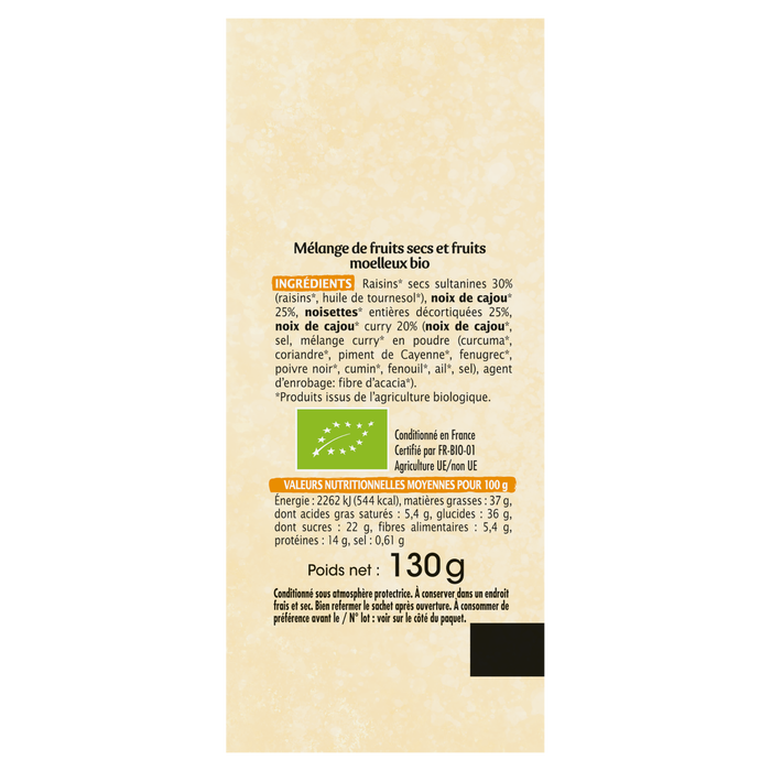 Boho Cosmetics Mix'Apéro Cajou Curry - Jardin BiO étic