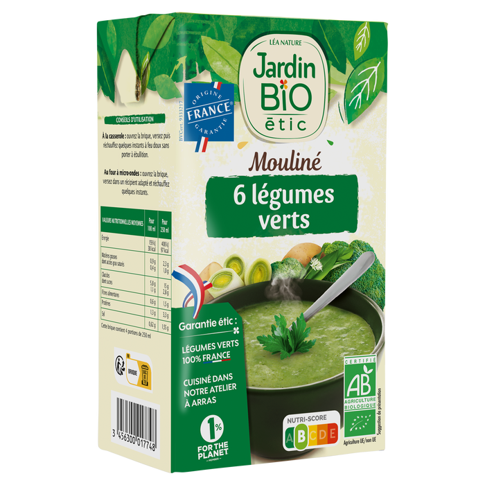 Boho Cosmetics Mouliné 6 Légumes Verts - Jardin BiO étic