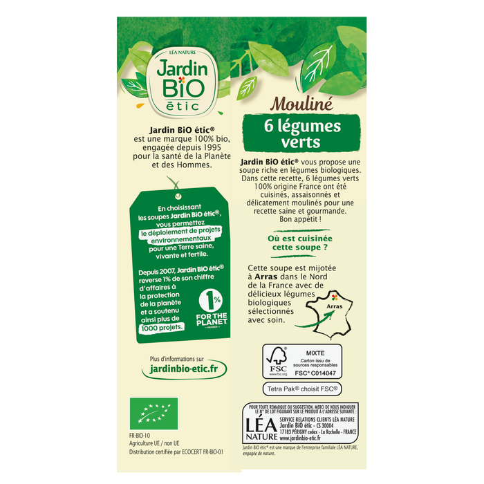 Boho Cosmetics Mouliné 6 Légumes Verts - Jardin BiO étic