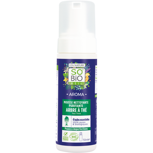 boho cosmetics Mousse Nettoyante Purifiante Arbre à thé - SO'BiO étic