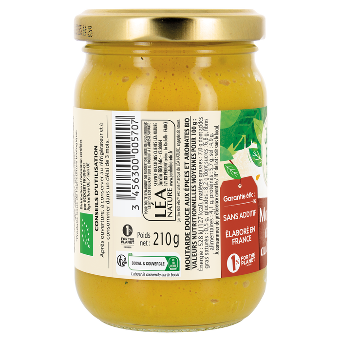 Boho Cosmetics Moutarde Douce Au Curcuma Bio - Jardin Bio Étic