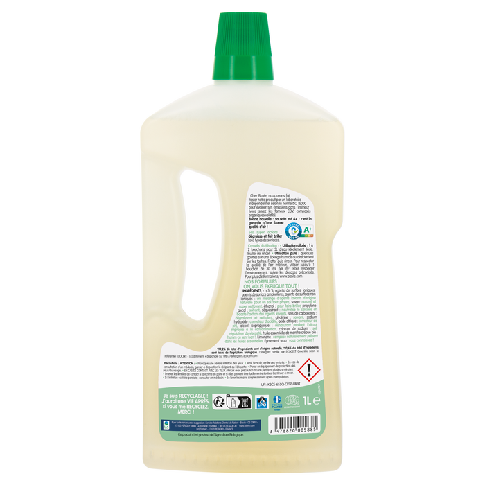 Boho Cosmetics Nettoyant Pour Sols à L'huile Essentielle De Menthe - Biovie