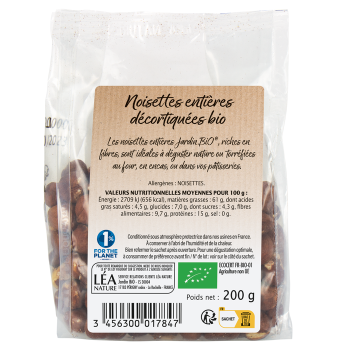 Boho Cosmetics Noisettes Entières Décortiquées - Bio - Jardin BiO étic
