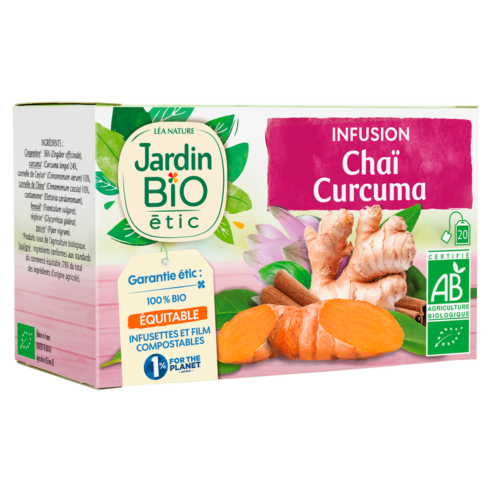 Boho Cosmetics Original Tea Chaï Curcuma - Jardin Bio Étic