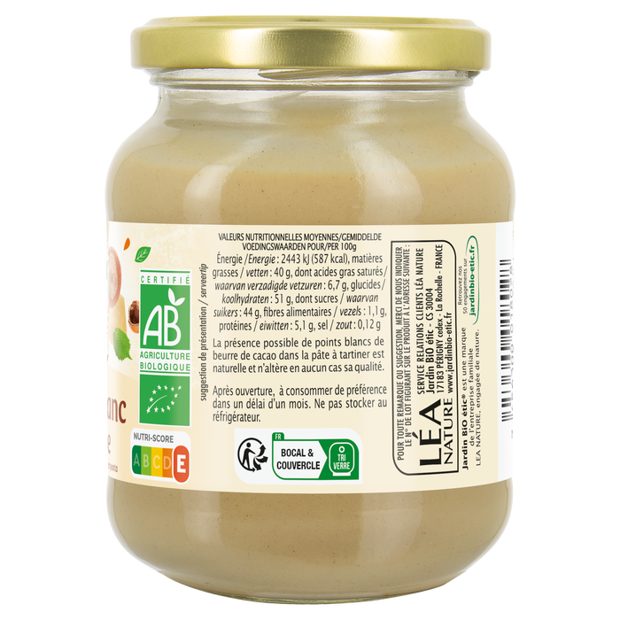 Boho Cosmetics Pâte à Tartiner Chocolat Blanc Noisette - Jardin BiO étic