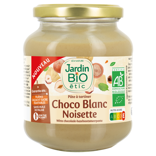 boho cosmetics Pâte à tartiner Chocolat blanc Noisette - Jardin BiO étic