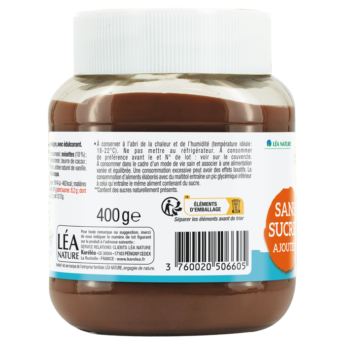 Boho Cosmetics Pâte à Tartiner Noisettes Cacao Sans Sucres Ajoutés & Sans Huile De Palme