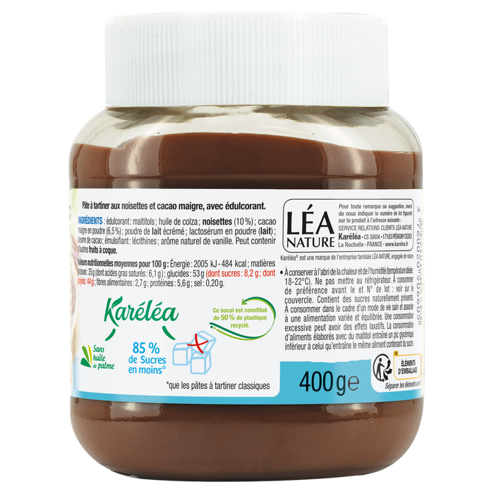 Boho Cosmetics Pâte à Tartiner Noisettes Cacao Sans Sucres Ajoutés & Sans Huile De Palme