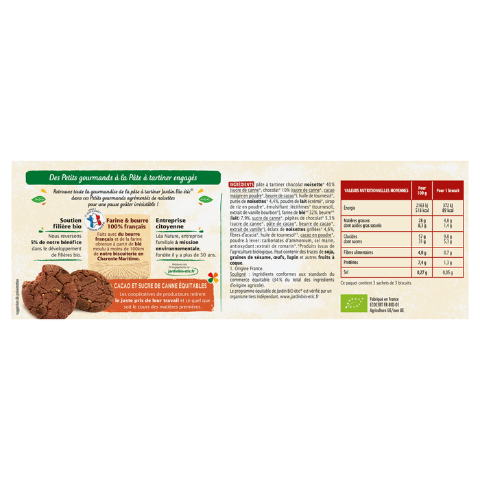 Boho Cosmetics Petit Gourmand à La Pâte à Tartiner Bio - Jardin BiO étic