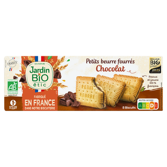 boho cosmetics Petits Beurre fourrés Chocolat - Jardin BiO étic