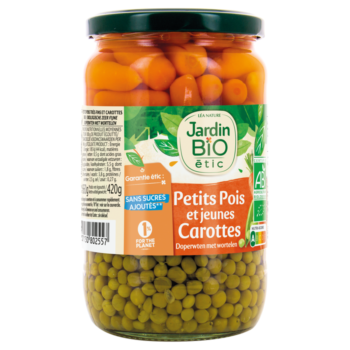 Boho Cosmetics Petits Pois Carottes Bio - Jardin Bio Étic
