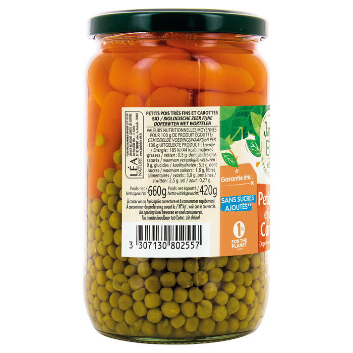 Boho Cosmetics Petits Pois Carottes Bio - Jardin Bio Étic