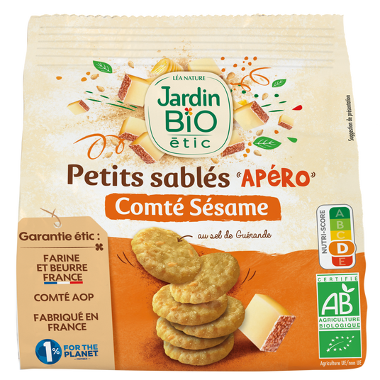 boho cosmetics Petits sablés Apéro Comté Sésame bio - Jardin BiO étic
