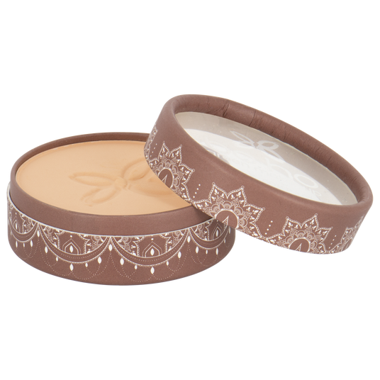 boho cosmetics Poudre compacte bio beige clair Boho Green Make-up