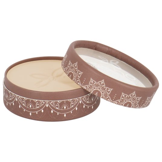 boho cosmetics Poudre compacte bio beige diaphane Boho Green Make-up