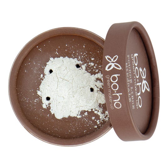 boho cosmetics Poudre libre minérale bio blanche translucide Boho Green Make-up