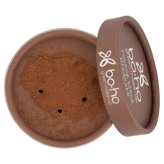 boho cosmetics Poudre libre minérale bio cacao translucide Boho Green Make-up