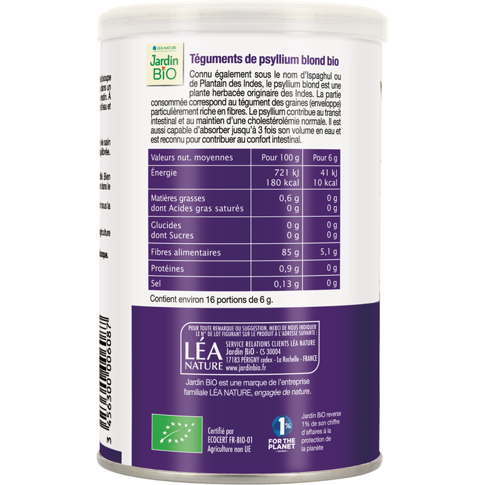 Boho Cosmetics Psyllium - Super Aliment Bio - Jardin Bio Étic