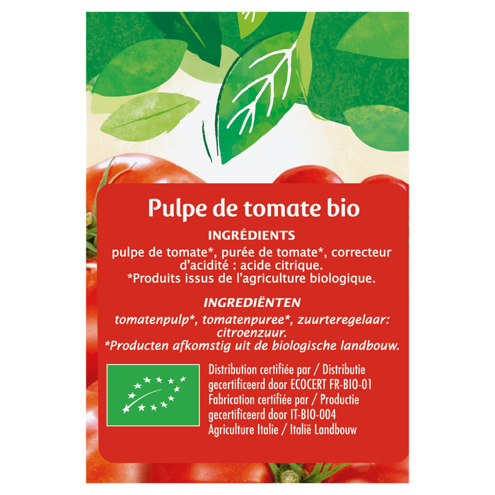 Boho Cosmetics Pulpe De Tomate Sans Sel Ajoute - Jardin Bio Étic