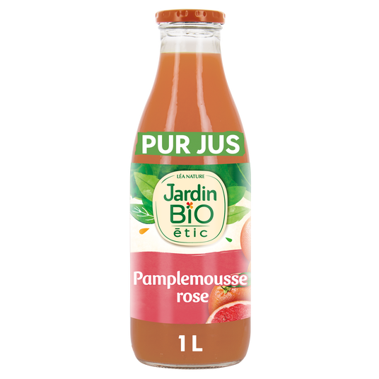 boho cosmetics Pur jus de Pamplemousse Rose bio - Jardin Bio Étic