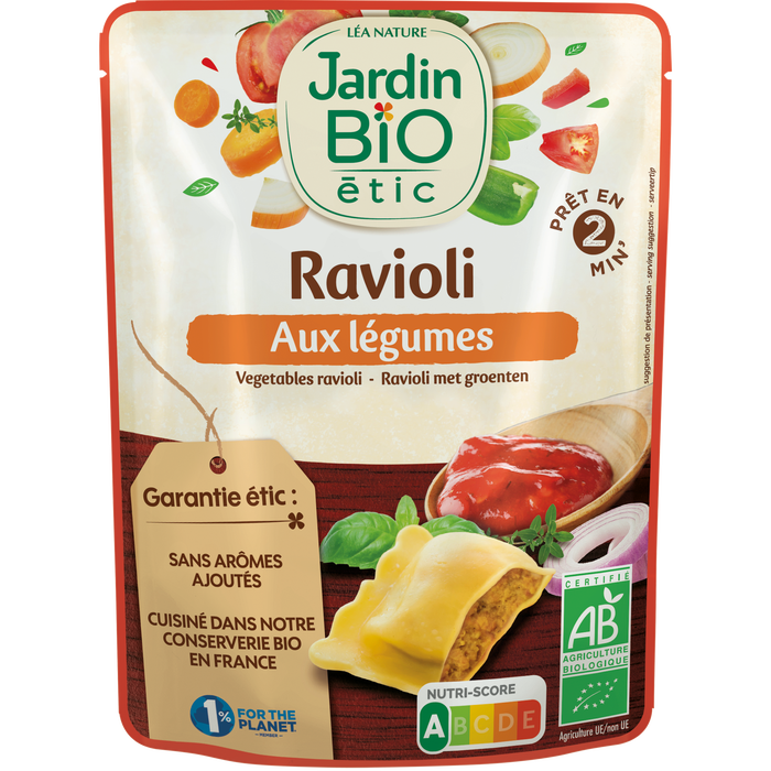Boho Cosmetics Ravioli Aux Légumes Bio - Sachet Express - Jardin Bio Étic