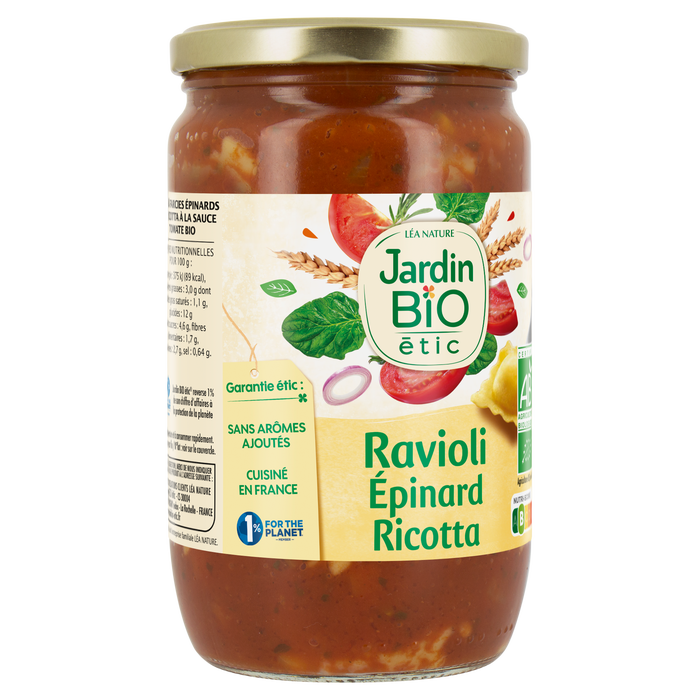 Boho Cosmetics Ravioli Epinards Ricotta - Jardin Bio Étic