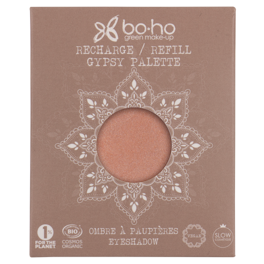 boho cosmetics Recharge ombre à paupières bio Gypsy palette Travel 223 Savane