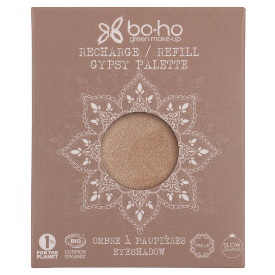 boho cosmetics Recharge ombre à paupières bio Gypsy palette Travel 230 Wild