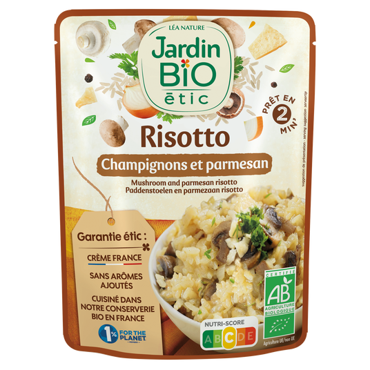 boho cosmetics Risotto Champignons et Parmesan bio - Jardin BiO étic