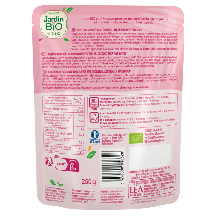 Boho Cosmetics Riz Cuisiné Façon Thai Bio - Jardin BiO étic