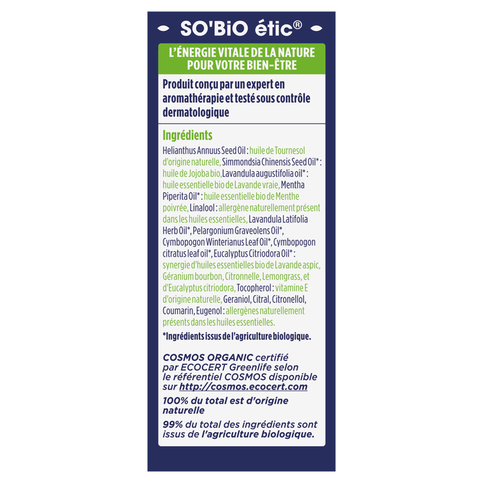 Boho Cosmetics Roll-on SOS Apaisant Anti-piqûres Aux 7 Huiles Essentielles Bio - LEA NATURE SO BiO étic