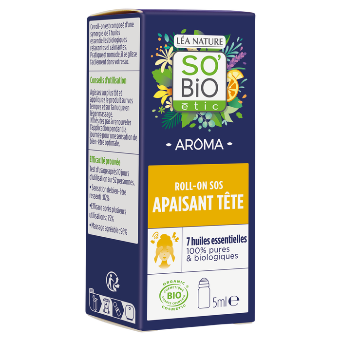 Boho Cosmetics Roll-on SOS Apaisant Tête - LEA NATURE SO BiO étic