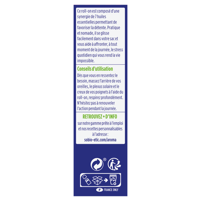 Boho Cosmetics Roll-on SOS Relaxation Bio Aux 7 Huiles Essentielles Bio - LEA NATURE SO BiO étic