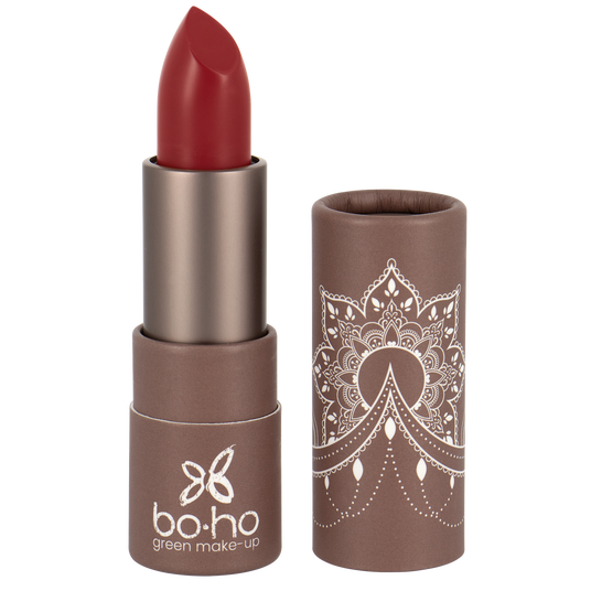 boho cosmetics Rouge à lèvres bio groseille Boho Green Make-up