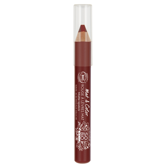 boho cosmetics Rouge à lèvres Jumbo Mat Mat & Color - 30 Bordeaux délicat - LEA NATURE SO BiO étic