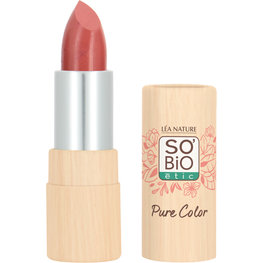 boho cosmetics Rouge à lèvres Satiné - 12 Bois de rose - SO'BiO étic
