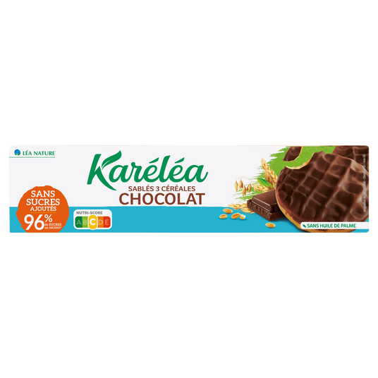 boho cosmetics Sablés 3 Céréales Chocolat sans sucres ajoutés - Karéléa