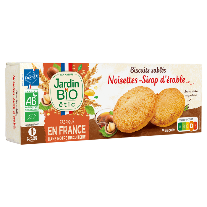 Boho Cosmetics Sablés Bio Noisette Sirop D'érable Sans Huile De Palme - Jardin Bio Étic