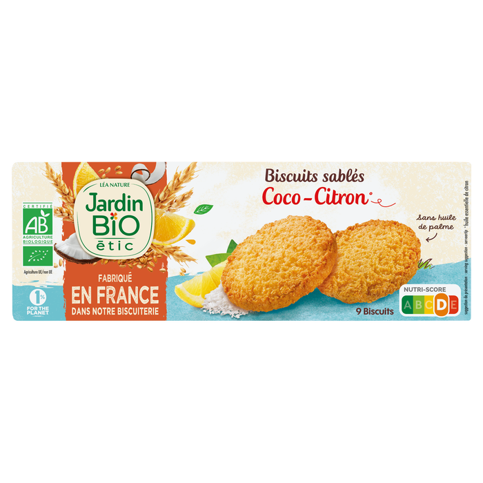 Boho Cosmetics Sablés Coco Citron Bio - Jardin Bio Étic