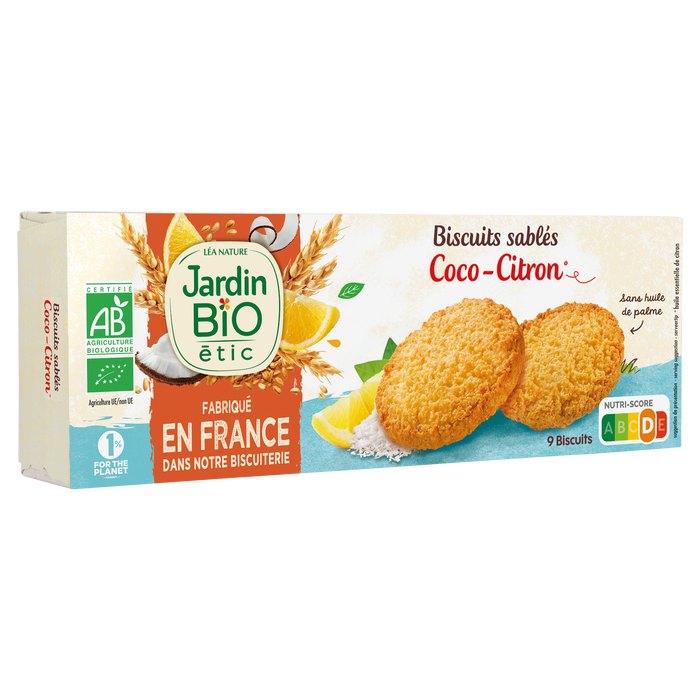 Boho Cosmetics Sablés Coco Citron Bio - Jardin Bio Étic